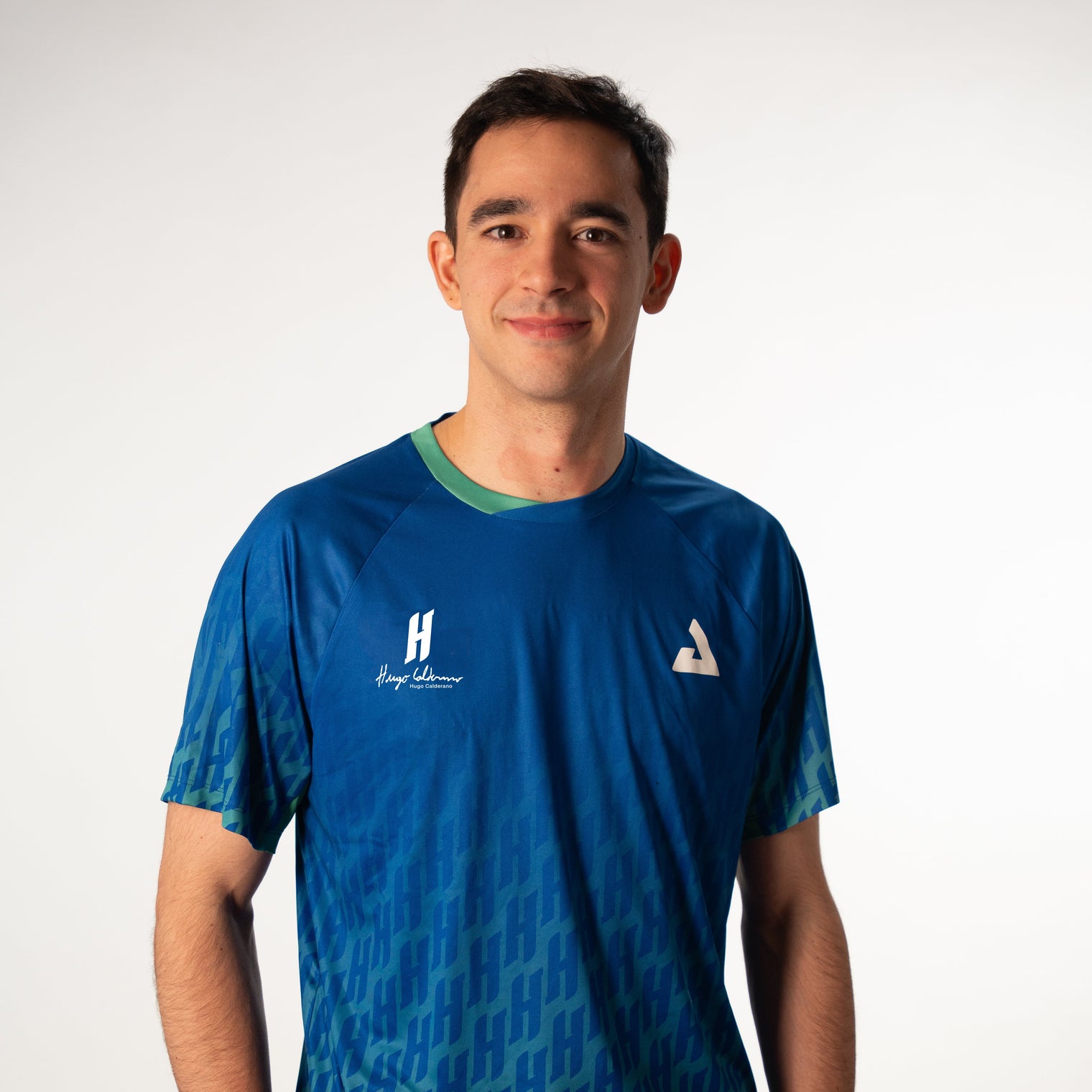 JOOLA Shirt Hugo Calderano Competition Monogram Crossover blauw-groen