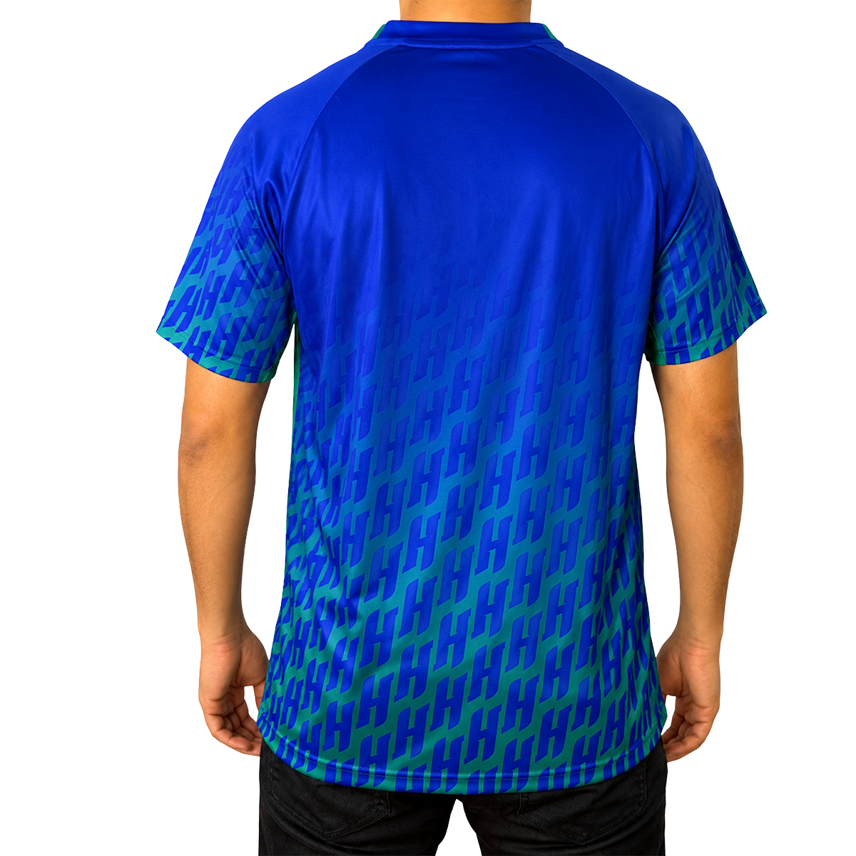JOOLA Shirt Hugo Calderano Competition Monogram Crossover blauw-groen