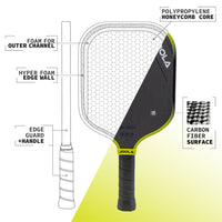 JOOLA ANNA BRIGHT SCORPEUS 3S 14MM PICKLEBALL PADDLE